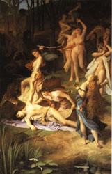 Emile Levy Death of Orpheus oil painting image
